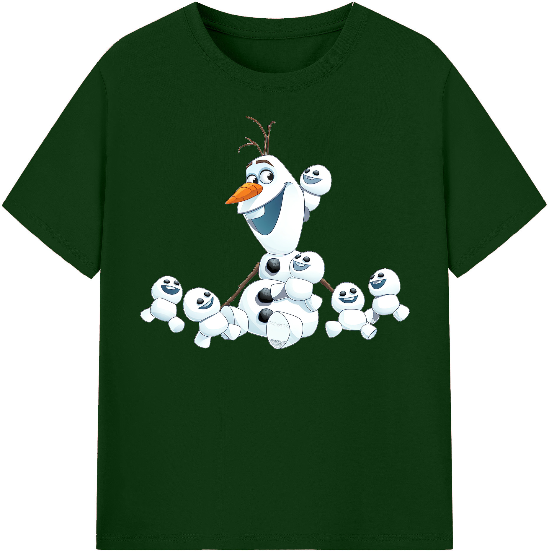 （画像用） アナと雪の女王 アンナ エルサ Frozen Anna Elsa 綿100％半袖Tシャツ（フロントプリント）